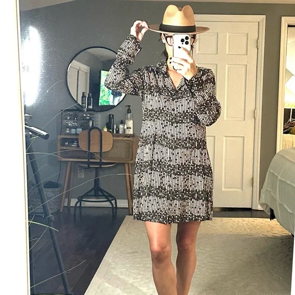 Motel Rocks | Dresses | Motel Brown Polka Dot Button Down Dress Size Small  | Poshmark